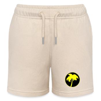 Palmen - Kinder Organic Joggingshorts Mini Bolter von Stanley/Stella - Natur - Vorne