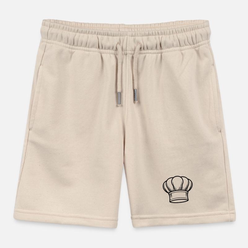 Chef hat Kids Organic Sweat Shorts by Stanley/Stella
