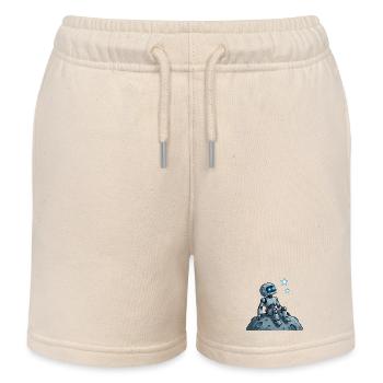 9 Der nachdenkliche Roboter - Kinder Organic Joggingshorts Mini Bolter von Stanley/Stella - Natur - Vorne