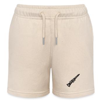 Clarinette - Short de jogging enfant bio Stanley/Stella - écru doux - Devant