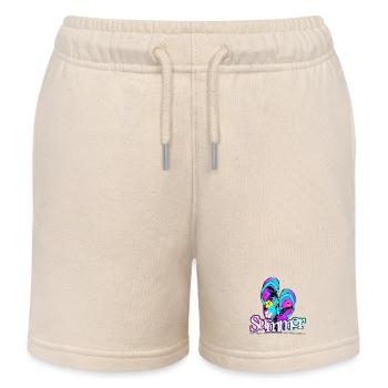 Summer Flip Flop - Kids Organic Sweat Shorts by Stanley/Stella - soft Ecru - Front