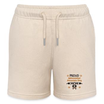 Stolze Appenzeller Mutter, Appenzeller Sennenhund - Kinder Organic Joggingshorts Mini Bolter von Stanley/Stella - Natur - Vorne