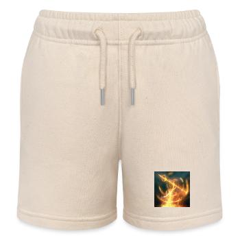 Lance de feu - Short de jogging enfant bio Stanley/Stella - écru doux - Devant