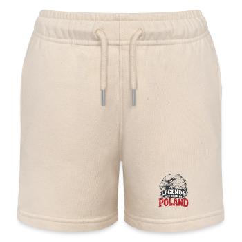 Légende polonaise : Aigle blanc – Orgueil & Tradition - Short de jogging enfant bio Stanley/Stella - écru doux - Devant