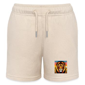 lion - Short de jogging enfant bio Stanley/Stella - écru doux - Devant