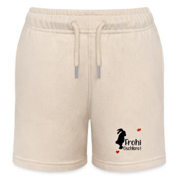 FROHE OSTERN SCHWEIZ - Kinder Organic Joggingshorts Mini Bolter von Stanley/Stella - Natur - Vorne