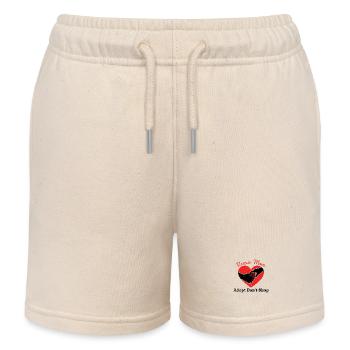 Logo de la patte de chien pour le bien-être animal - Short de jogging enfant bio Stanley/Stella - écru doux - Devant