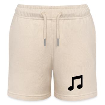 Music tee - Kids Organic Sweat Shorts by Stanley/Stella - soft Ecru - Front