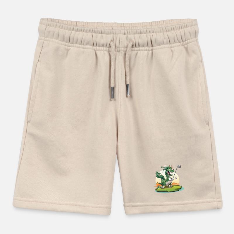 Golfender Drache am Tee Kinder Organic Joggingshorts Mini Bolter von Stanley/Stella
