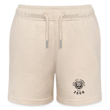18. Geburtstag Wild, free & untamed since 05/2008 - Kinder Organic Joggingshorts Mini Bolter von Stanley/Stella - Natur - Vorne