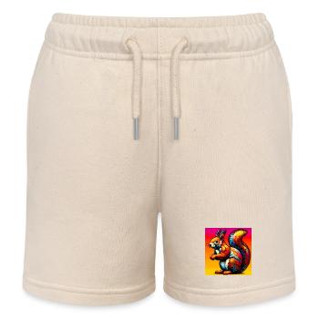 écureuil - Short de jogging enfant bio Stanley/Stella - écru doux - Devant