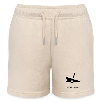 Wrack Wreck - Boje Nordsee Segeln Ostsee Nautik - Kinder Organic Joggingshorts Mini Bolter von Stanley/Stella - Natur - Vorne