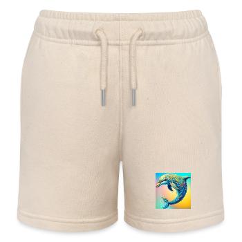 Delfin - Kinder Organic Joggingshorts Mini Bolter von Stanley/Stella - Natur - Vorne