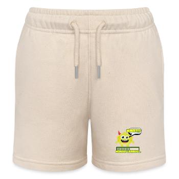 Geheuer-Laden-Monster-Meme - Kinder Organic Joggingshorts Mini Bolter von Stanley/Stella - Natur - Vorne