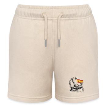 Football overhead kick Spain style - Kids Organic Sweat Shorts by Stanley/Stella - soft Ecru - Front