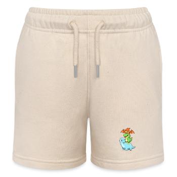 Brontosaurus T-Rex Pterodactyl - Kids Organic Sweat Shorts by Stanley/Stella - soft Ecru - Front