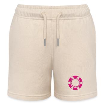 Casino coin - Kids Organic Sweat Shorts by Stanley/Stella - soft Ecru - Front