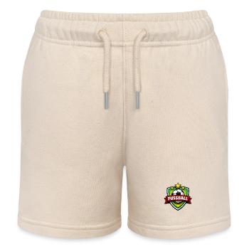 Fussball Shield mit Banner - Kinder Organic Joggingshorts Mini Bolter von Stanley/Stella - Natur - Vorne