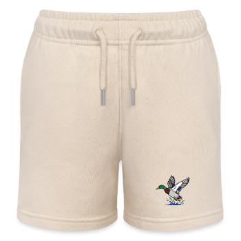 Stockente in der Flucht Wilder Naturteich - Kinder Organic Joggingshorts Mini Bolter von Stanley/Stella - Natur - Vorne