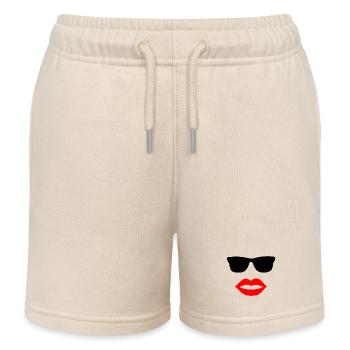 Sunglasses - Kids Organic Sweat Shorts by Stanley/Stella - soft Ecru - Front