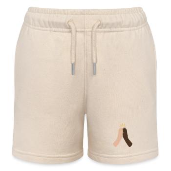 Vielfältige Hände klatschen Einheit - Kinder Organic Joggingshorts Mini Bolter von Stanley/Stella - Natur - Vorne