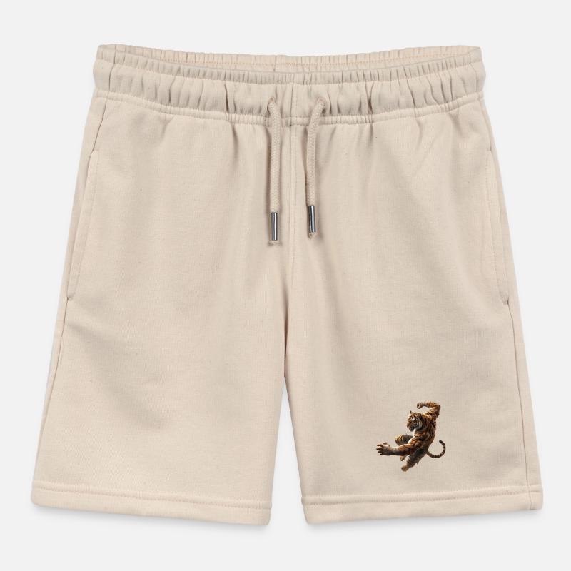 Leaping Tiger Kids Organic Sweat Shorts by Stanley/Stella