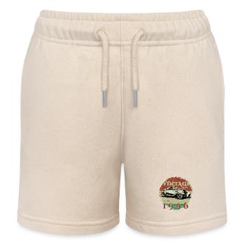 30. Geburtstag - Klassiker - Vintage since 06/1996 - Kinder Organic Joggingshorts Mini Bolter von Stanley/Stella - Natur - Vorne