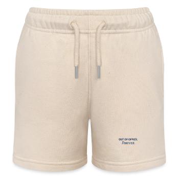  Out of Office Forever – Funny Anti-Work Statement - Kids Organic Sweat Shorts by Stanley/Stella - soft Ecru - Front