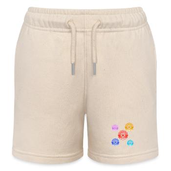 Blumen - Kinder Organic Joggingshorts Mini Bolter von Stanley/Stella - Natur - Vorne