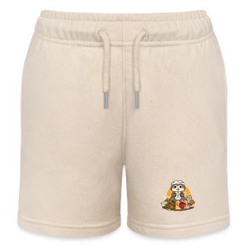 Otter mit Festmahl – Cartoon-Charme - Kinder Organic Joggingshorts Mini Bolter von Stanley/Stella - Natur - Vorne