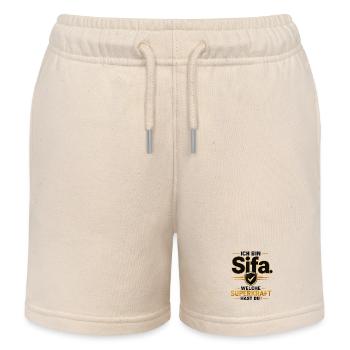 Ich bin Sifa – Welche Superkraft hast du? - Kinder Organic Joggingshorts Mini Bolter von Stanley/Stella - Natur - Vorne