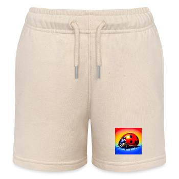 ladybird - Kids Organic Sweat Shorts by Stanley/Stella - soft Ecru - Front