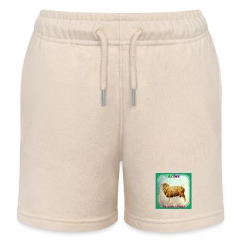 bélier - Short de jogging enfant bio Stanley/Stella - écru doux - Devant