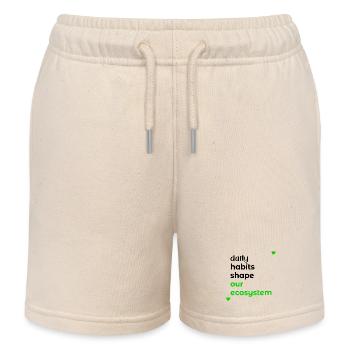 ECOSYSTEM DAILY HABITS - Kids Organic Sweat Shorts by Stanley/Stella - soft Ecru - Front
