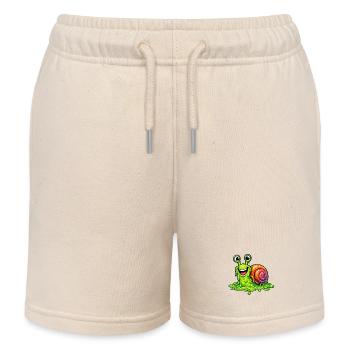 Tu me rends de la slime - Short de jogging enfant bio Stanley/Stella - écru doux - Devant