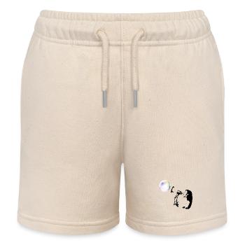 bubble shot - Kids Organic Sweat Shorts by Stanley/Stella - soft Ecru - Front