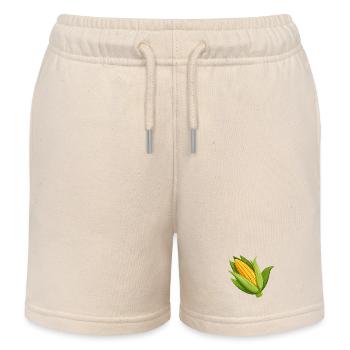Corn on the Cob - Kids Organic Sweat Shorts by Stanley/Stella - soft Ecru - Front