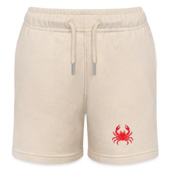Crab - Kids Organic Sweat Shorts by Stanley/Stella - soft Ecru - Front
