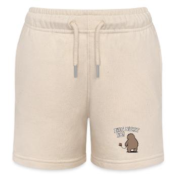 Zieh nicht so! Lustiges Faultier mit Schnecke - Kinder Organic Joggingshorts Mini Bolter von Stanley/Stella - Natur - Vorne