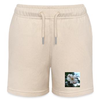 Almond Blossom Spring Look 01 - Kids Organic Sweat Shorts by Stanley/Stella - soft Ecru - Front