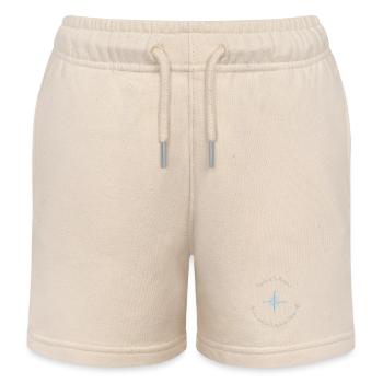 Glaube ist der Kompass, der uns den Weg weist - Kinder Organic Joggingshorts Mini Bolter von Stanley/Stella - Natur - Vorne