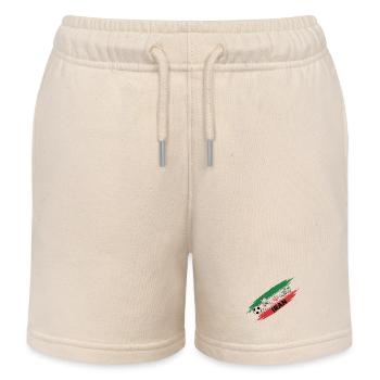 Iran Football Fan Trikot Iran Soccer Soccer - Kinder Organic Joggingshorts Mini Bolter von Stanley/Stella - Natur - Vorne
