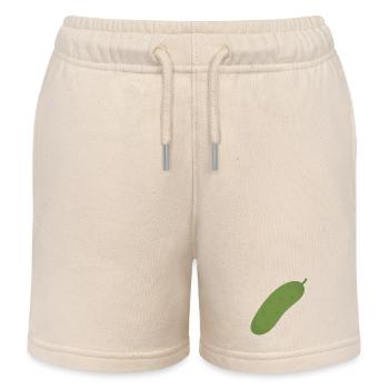 Pickle Tee - Kids Organic Sweat Shorts by Stanley/Stella - soft Ecru - Front