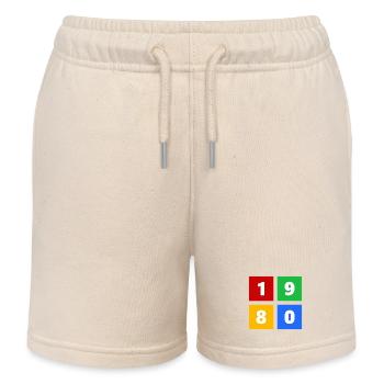 1980 - Kids Organic Sweat Shorts by Stanley/Stella - soft Ecru - Front
