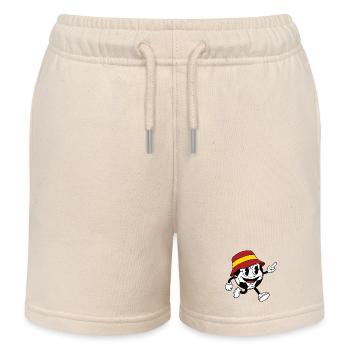 Spain Football Fan Retro Comic Mascot - Kids Organic Sweat Shorts by Stanley/Stella - soft Ecru - Front