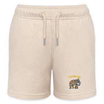 Éléphant de Thaïlande - Short de jogging enfant bio Stanley/Stella - écru doux - Devant