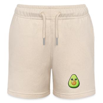 Avocat Kawaii Sourire - Short de jogging enfant bio Stanley/Stella - écru doux - Devant