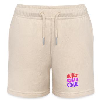 You're Good Enough Meme Humor - Kids Organic Sweat Shorts by Stanley/Stella - soft Ecru - Front