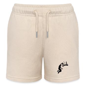 T-Shirt-Basketball-Silhouette - Kinder Organic Joggingshorts Mini Bolter von Stanley/Stella - Natur - Vorne