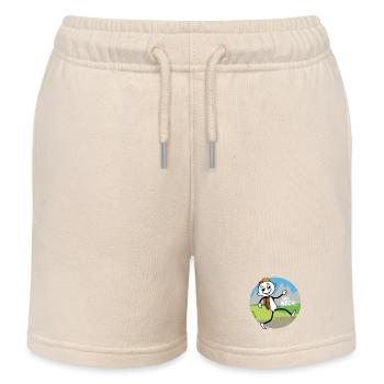 Wander Figur verabschiedet sich. - Kinder Organic Joggingshorts Mini Bolter von Stanley/Stella - Natur - Vorne